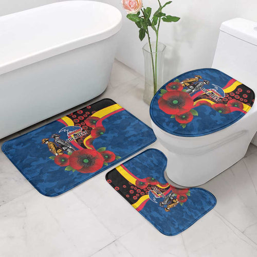 Adelaide Crows ANZAC Personalised Bathroom Set Lest We Forget Poppy Camo