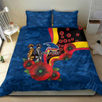 Adelaide Crows ANZAC Personalised Bedding Set Lest We Forget Poppy Camo