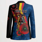 Adelaide Crows ANZAC Personalised Blazer Lest We Forget Poppy Camo
