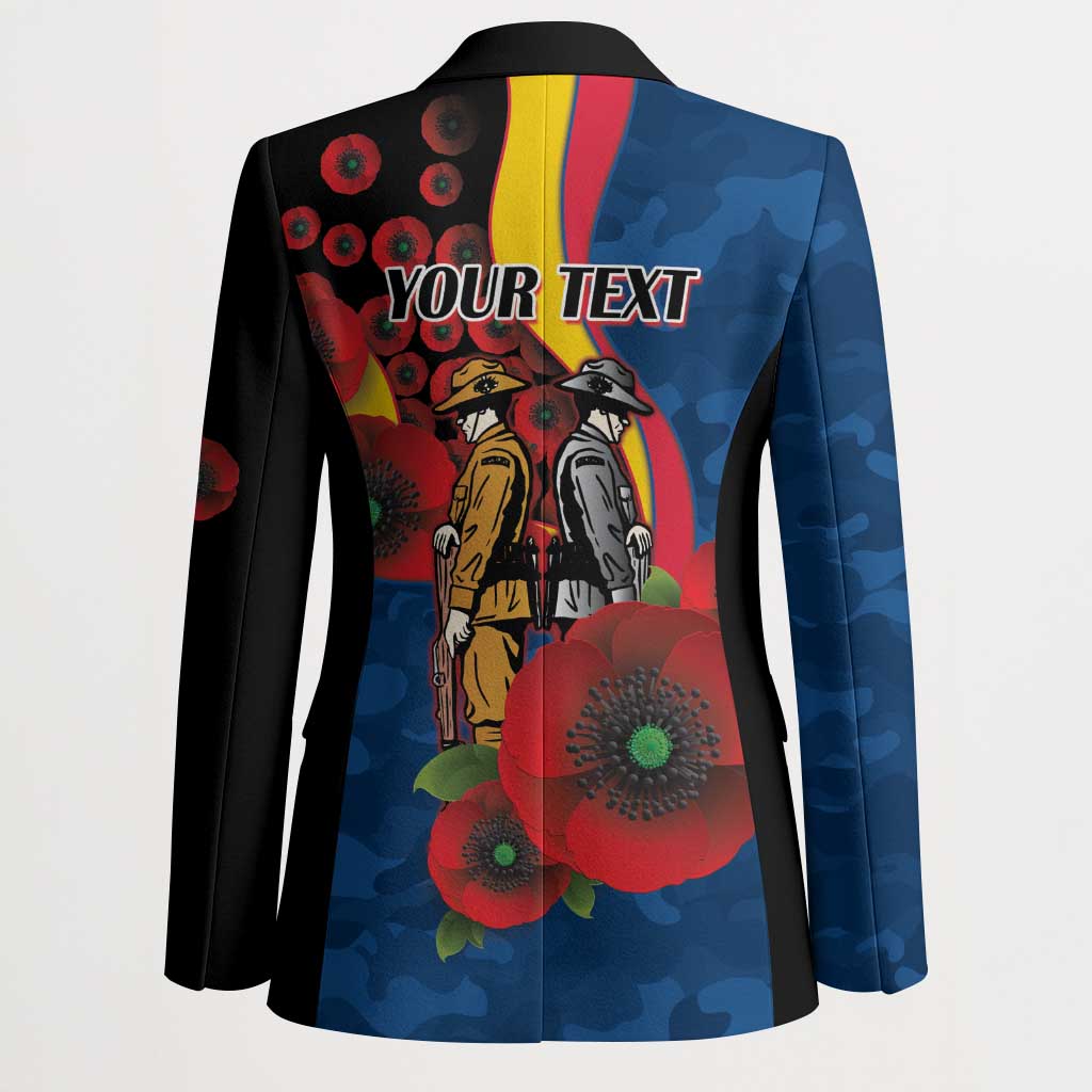 Adelaide Crows ANZAC Personalised Blazer Lest We Forget Poppy Camo
