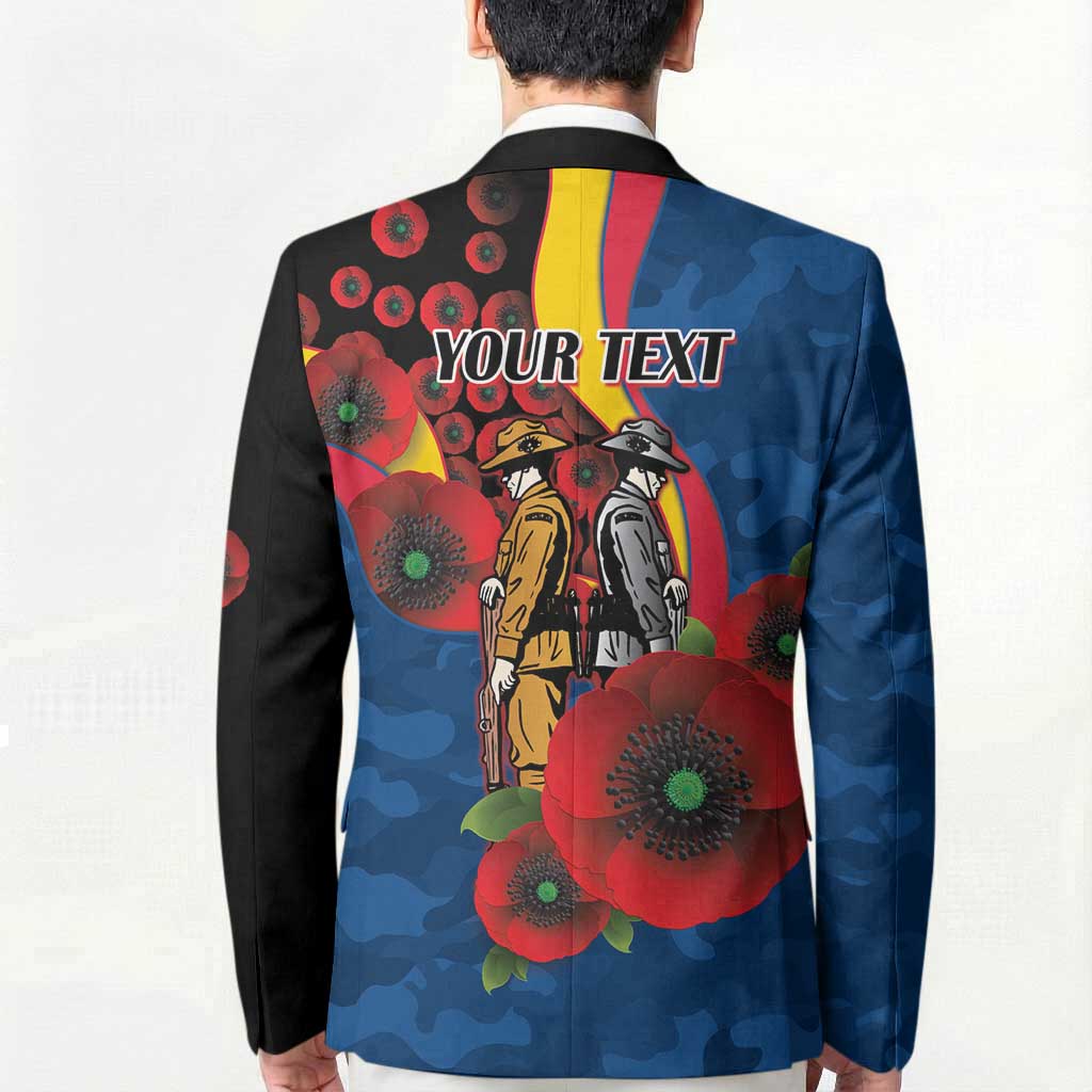 Adelaide Crows ANZAC Personalised Blazer Lest We Forget Poppy Camo