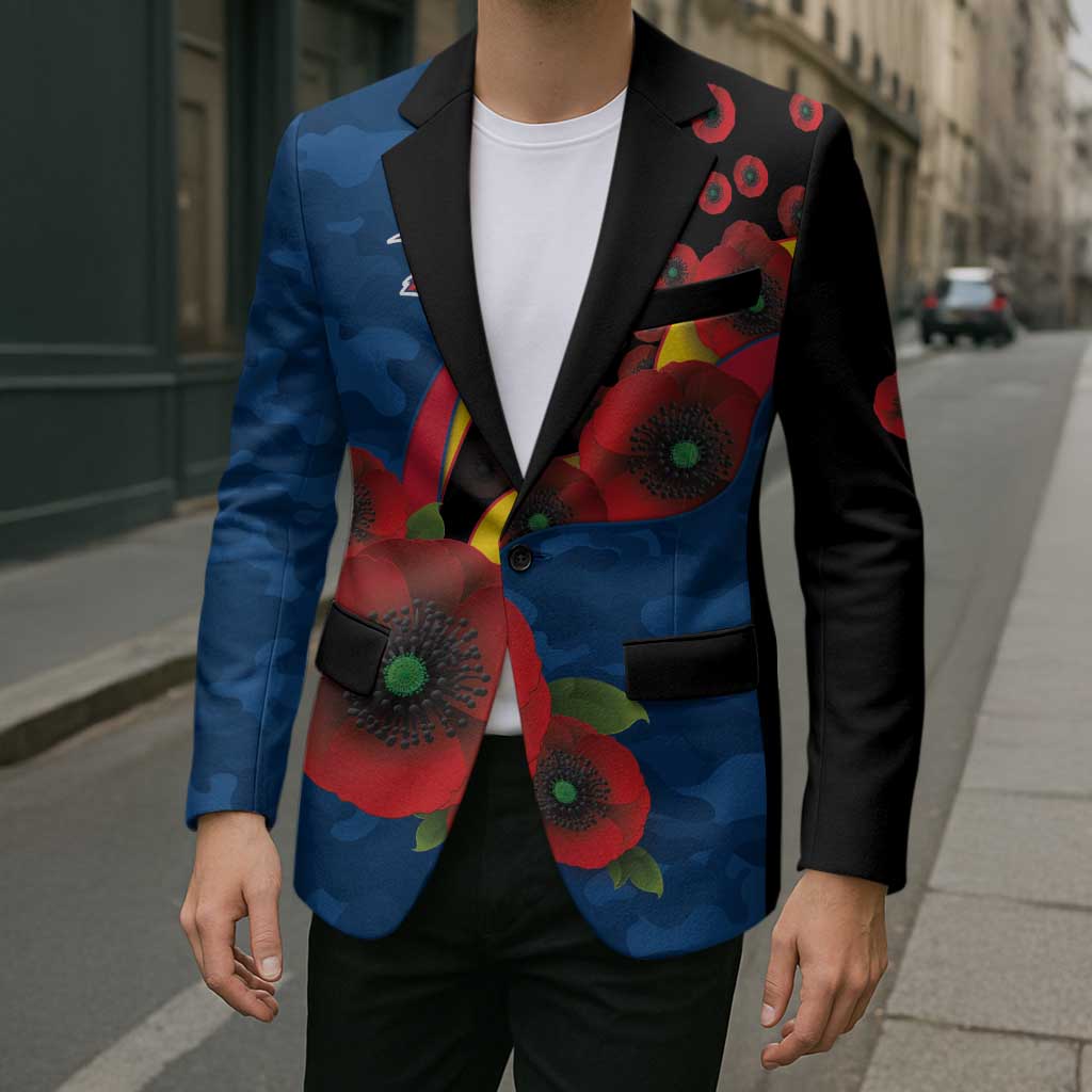 Adelaide Crows ANZAC Personalised Blazer Lest We Forget Poppy Camo