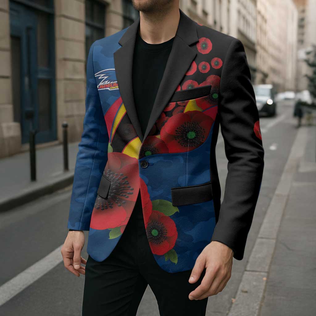 Adelaide Crows ANZAC Personalised Blazer Lest We Forget Poppy Camo