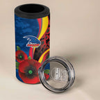Adelaide Crows ANZAC Personalised 4 in 1 Can Cooler Tumbler Lest We Forget Poppy Camo
