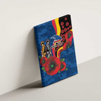 Adelaide Crows ANZAC Personalised Canvas Wall Art Lest We Forget Poppy Camo