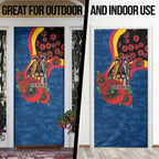 Adelaide Crows ANZAC Personalised Door Cover Lest We Forget Poppy Camo