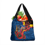 Adelaide Crows ANZAC Personalised Grocery Bag Lest We Forget Poppy Camo