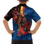 Adelaide Crows ANZAC Personalised Hawaiian Shirt Lest We Forget Poppy Camo