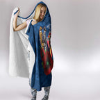 Adelaide Crows ANZAC Personalised Hooded Blanket Lest We Forget Poppy Camo