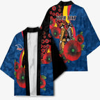 Adelaide Crows ANZAC Personalised Kimono Lest We Forget Poppy Camo