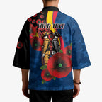 Adelaide Crows ANZAC Personalised Kimono Lest We Forget Poppy Camo