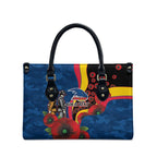Adelaide Crows ANZAC Personalised Leather Bag Lest We Forget Poppy Camo