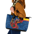Adelaide Crows ANZAC Personalised Leather Tote Bag Lest We Forget Poppy Camo