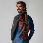 Adelaide Crows ANZAC Personalised Long Sleeve Polo Shirt Lest We Forget Poppy Camo