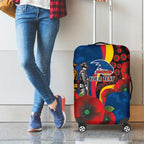 Adelaide Crows ANZAC Personalised Luggage Cover Lest We Forget Poppy Camo