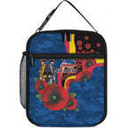 Adelaide Crows ANZAC Personalised Lunch Bag Lest We Forget Poppy Camo