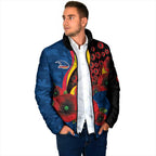 Adelaide Crows ANZAC Personalised Padded Jacket Lest We Forget Poppy Camo