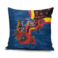Adelaide Crows ANZAC Personalised Pillow Cover Lest We Forget Poppy Camo