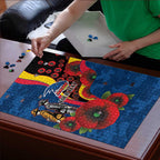 Adelaide Crows ANZAC Personalised Puzzle Lest We Forget Poppy Camo