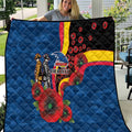 Adelaide Crows ANZAC Personalised Quilt Lest We Forget Poppy Camo