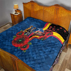 Adelaide Crows ANZAC Personalised Quilt Lest We Forget Poppy Camo