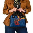 Adelaide Crows ANZAC Personalised Shoulder Handbag Lest We Forget Poppy Camo