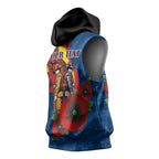 Adelaide Crows ANZAC Personalised Sleeveless Hoodie Lest We Forget Poppy Camo