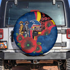 Adelaide Crows ANZAC Personalised Spare Tire Cover Lest We Forget Poppy Camo
