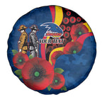 Adelaide Crows ANZAC Personalised Spare Tire Cover Lest We Forget Poppy Camo