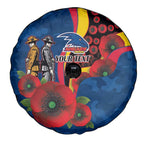 Adelaide Crows ANZAC Personalised Spare Tire Cover Lest We Forget Poppy Camo
