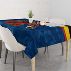 Adelaide Crows ANZAC Personalised Tablecloth Lest We Forget Poppy Camo