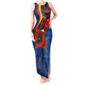 Adelaide Crows ANZAC Personalised Tank Maxi Dress Lest We Forget Poppy Camo