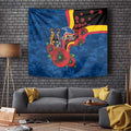 Adelaide Crows ANZAC Personalised Tapestry Lest We Forget Poppy Camo