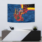 Adelaide Crows ANZAC Personalised Tapestry Lest We Forget Poppy Camo