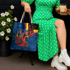 Adelaide Crows ANZAC Personalised Tote Bag Lest We Forget Poppy Camo