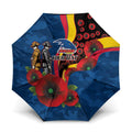 Adelaide Crows ANZAC Personalised Umbrella Lest We Forget Poppy Camo