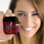 Brisbane Lions ANZAC Personalised AirPods Case Lest We Forget Poppy Camo