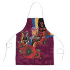 Brisbane Lions ANZAC Personalised Apron Lest We Forget Poppy Camo
