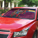 Brisbane Lions ANZAC Personalised Auto Sun Shade Lest We Forget Poppy Camo