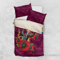 Brisbane Lions ANZAC Personalised Bedding Set Lest We Forget Poppy Camo