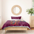 Brisbane Lions ANZAC Personalised Bedding Set Lest We Forget Poppy Camo