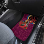 Brisbane Lions ANZAC Personalised Car Mats Lest We Forget Poppy Camo