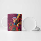 Brisbane Lions ANZAC Personalised Ceramic Mug Lest We Forget Poppy Camo