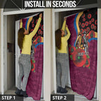 Brisbane Lions ANZAC Personalised Door Cover Lest We Forget Poppy Camo