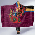 Brisbane Lions ANZAC Personalised Hooded Blanket Lest We Forget Poppy Camo