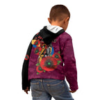 Brisbane Lions ANZAC Personalised Kid Hoodie Lest We Forget Poppy Camo