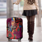 Brisbane Lions ANZAC Personalised Luggage Cover Lest We Forget Poppy Camo