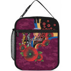 Brisbane Lions ANZAC Personalised Lunch Bag Lest We Forget Poppy Camo