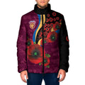 Brisbane Lions ANZAC Personalised Padded Jacket Lest We Forget Poppy Camo