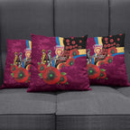 Brisbane Lions ANZAC Personalised Pillow Cover Lest We Forget Poppy Camo
